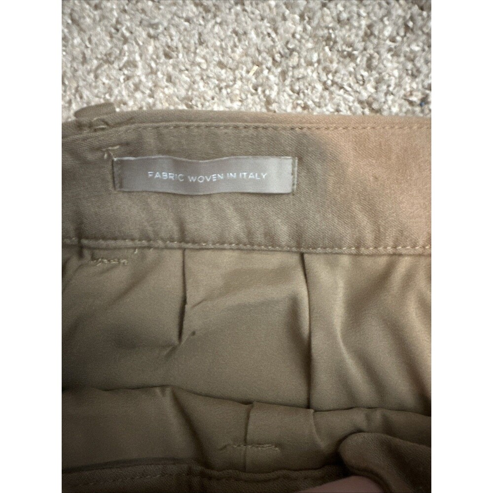 Talbots Dress Pants Womens 10P Tan Wool Blend Straight Leg Lined Stretch Twill - Picture 3 of 7
